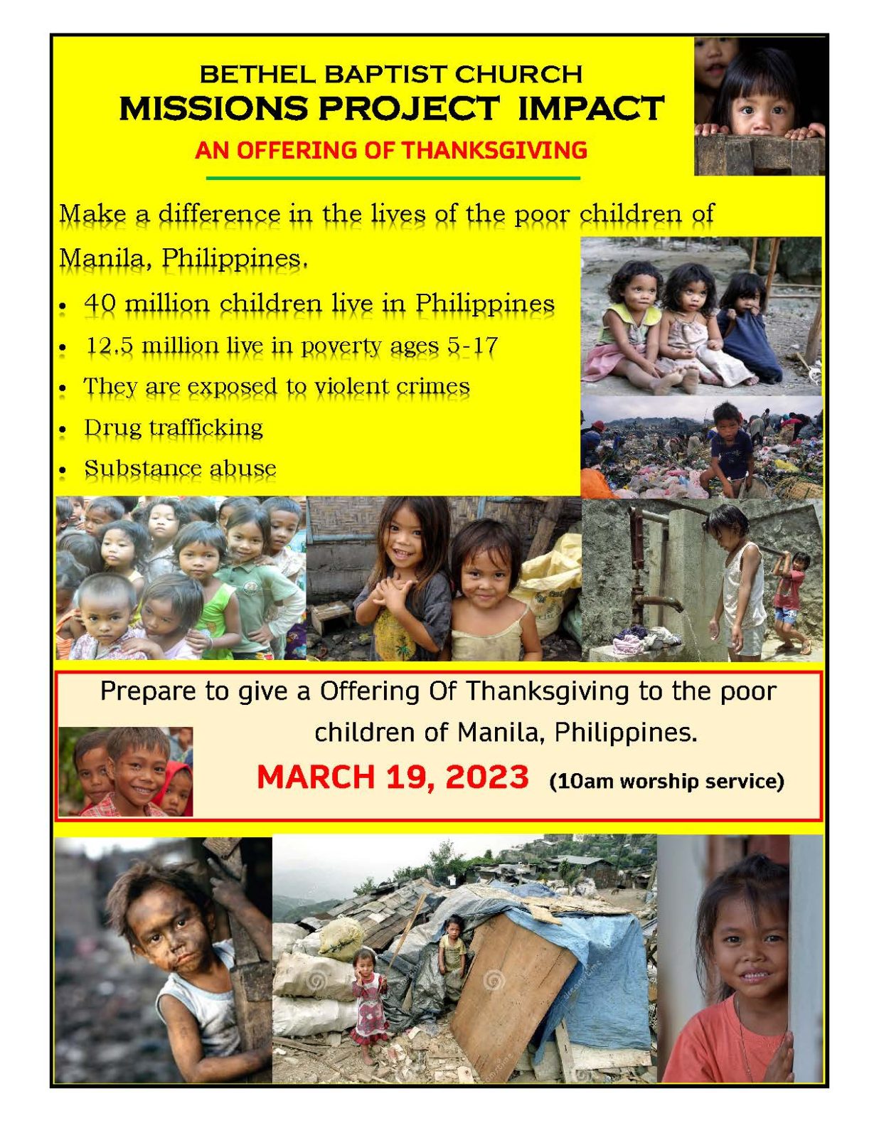 2023 Flyer for Manila Philippines
